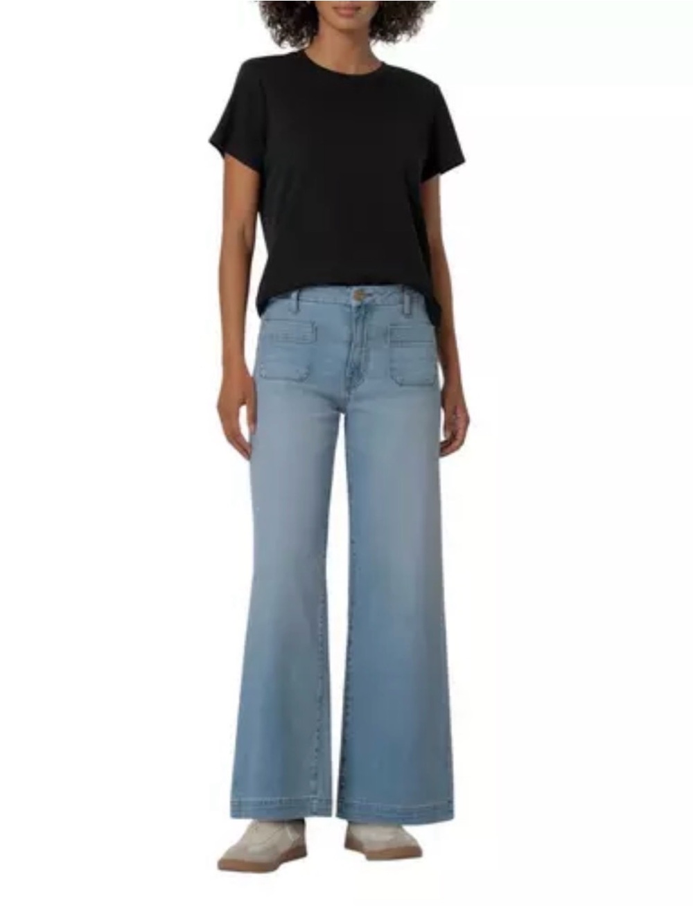 Kut from the Kloth Light Meg High Rise Wide-Leg Jeans